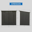 Domi Outdoor Storage Shed 6' x 4', Metal Waterproof Tool Shed Utility Storage House with Double Lockable Doors & Air Vent for Backyard Garden Lawn Patio by GreenHaven Gardens