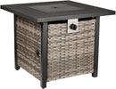 Basel Propane Fire Pit Table 30” Outdoor Firepit 50,000 BTU Firepits for Outside with Lava Rocks and Removable Lid Metal Fire Pit Outdoor Fireplace Propane Fire Pits for Outside CSA Certified by GreenHaven Gardens