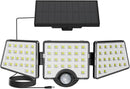 Lepro Solar Lights for Outside, WL5000 Motion Activated Security Lights, Separate Solar Panel, 3 Adjustable Head 270° Wide Lighting Angle, IP65 Waterproof Wall Lamp for Porch Yard Garage by CozyNest Decor