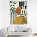 ICMOLYYENLO Boho Plant Aesthetic Tapestry, Abstract Medieval Arch Sun Home Aesthetic Wall Hanging For Bedroom Living Room Dormitory Tapestry 40x60 Inches by CozyNest Decor