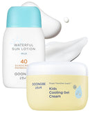 Kids Sun Lotion SPF 40 & Cooling Gel Cream - Zinc Oxide Mineral Sunscreen & 3-Second Soothing Relief - Korean Skincare for Sensitive Skin - Vegan Hypoallergenic, 2.82oz & 3.38oz by TinyTreasures Baby Boutique