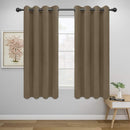Easy-Going Blackout Curtains for Bedroom, Solid Thermal Insulated Grommet and Noise Reduction Window Drapes, Room Darkening Curtains for Living Room, 2 Panels (52x63 in,Natural) by CozyNest Decor