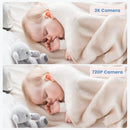 ieGeek 2K Split-Screen Baby Monitor, 5" Audio Baby Monitor with 2 Cameras, WiFi Smartphone Video Dual Camera, Night Vision, Motion & Cry Detection, Two Way Talk Temper &Humidity Sensor by TinyTreasures Baby Boutique