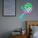 I Love Tennis Neon Sign Distinctive Tennis Led Neon Light for Wall Decor Dimmable USB Tennis Neon Signs Light Up Sign for Gymnasium Club Sports Store Bedroom Gifts(12.6 * 16.5In) by CozyNest Decor