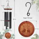 Wind Chimes for Outside,Outdoor Wind Chimes for Mother & Grandma - Large Garden Hanging Decor with Tree of Life Engraving, Perfect for Yard, Home, Christmas, Birthdays by CozyNest Decor