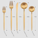 Matte Gold Silverware Set, Vanys 20 Piece Stainless Steel Cutlery Flatware Set, Kitchen Utensil Sets for 4, Tableware With Knife Spoons And Forks Set, Satin Finished Polished by CozyNest Decor