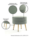 Bailey - Upholstered Accent Ottoman by HouseOfZazla
