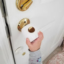 4 Pack Door Knob Safety Cover for Kids, Door Knob Cover, Screw Thread Design, Doors Knobs Child Proof Locks, Reusable and Reliable, for Toddler Baby Safety Doors Handle Covers (White) by TinyTreasures Baby Boutique