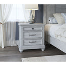 3 Drawer Nightstand With USB - Gray - Wood by Unique Piece Furniture