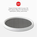 Copco Basics Non-Skid Pantry Cabinet Lazy Susan Turntable, 12-Inch, White/Gray, 1 Count (Pack of 1) by CozyNest Decor