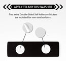 KitchenTour Dishwasher Magnet Clean Dirty Sign, Upgrade Super Strong Clean Dirty Magnet for Dishwasher, Large Text Easy to Read Non-Scratch Magnetic Indicator Kitchen Decor, Silver by TinyTreasures Baby Boutique