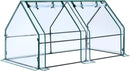 Ohuhu Portable Mini Greenhouse, 71"x36"x36" Greenhouses for Outdoors with Dual Large Zipper Doors & Ground Stakes, Waterproof & UV Protected Plastic Green House for Outside Garden Patio Transparent by GreenHaven Gardens