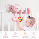 Koty Newborn Car Seat Toys, Stroller Toys for Babyies 0-6 Months,Infant Activity Spiral Plush Toys Hanging - Carseat Stroller Crib with Musical Rattle Toy for Boys Girls 0 3 6 9 Months by TinyTreasures Baby Boutique