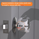 Innovative Door Knob Safety Cover for Kids (4 Pack) New Hidden Holes Covers and Lockable Design Babyproof Door knob Handle Cover - No Screwdriver or Tools Needs by TinyTreasures Baby Boutique