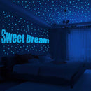 1230 PCS Glow in The Dark Stars Wall Stickers, 3D Adhesive Dots Decor Starry Sky Decor for Kids Bedroom, Beautiful Wall Decals (Blue) by TinyTreasures Baby Boutique