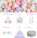 GOGOSO Ball Pits Balls for Toddlers Pack of 50 100 200 Plastics Shape Ball Non-Phthalate Non-BPA Non-Toxic 2.2-Inch Crush Proof Play Balls by TinyTreasures Baby Boutique