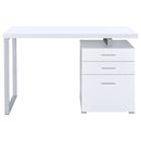 Brennan 47-inch 3-drawer Office Computer Desk White