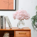Tifuly Hydrangea Artificial Flowers -12 pcs Realistic Fake Hydrangea Silk Flowers with Stems Faux Hydrangea Flowers Heads for Office Home Party Wedding Centerpiece DIY Floral Decor (Pink) by CozyNest Decor