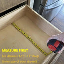 Fabsome Drawer Divider 6 Pack, Bamboo Dresser Organizers for Clothes Socks Underwear Baby Clothing, Wooden Separators for Nursery Organization Adjustable from 12.5'' to 17'' with Soft Foam Ends by CozyNest Decor