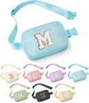 YOOLIFE Initial Belt Bag - Crossbody Bags Women - Fanny Packs for Women Cross Body Bag Blue Small Waist Packs Travel Everywhere Belt Bag Monogram Crossbody Bag M by TinyTreasures Baby Boutique