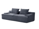 Nimbus - Oversized Full Foam 4 Seater Couch For Living Room Upholstered In Soft, Wide Armrests by HouseOfZazla