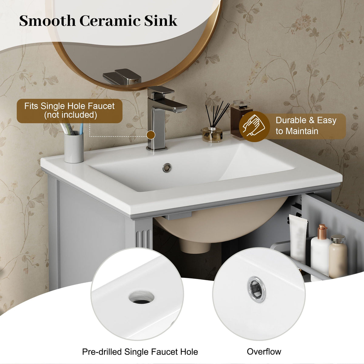 Retro Bathroom Vanity With Sink, photo 17 of 40
