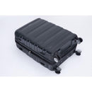 3 Piece Luggage Sets PC Lightweight & Durable Expandable Suitcase with Two Hooks, Double Spinner Wheels, TSA Lock, (21/25/29) Black