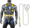 Fall Protection Safety Harness OSHA/ANSI Compliant,internal Shock Absorbing landyard&Hook by TinyTreasures Baby Boutique