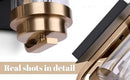 Black Gold Vanity Lights,3 Lights Bathroom Light Fixtures,Gold Finish Industrial Modern Wall Sconces 3 Lights,Bathroom Wall Lights(Bulbs not Included) by CozyNest Decor