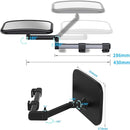 Baby Car Mirror Rear Facing, Safety Adjustable Car Seat Mirror for Baby Extendable Camera Monitor with Hook Clip Design Clear View ShatterProof + 2 Baby on Board Stickers,2 Seat Headrest Hook by TinyTreasures Baby Boutique