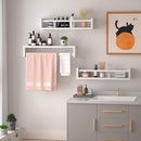Nursery Floating Shelves for Kids Room, Wall Book Shelves for Kitchen Living Room, Book Shelf Wall Mounted for Baby Kids Bedoom Bathroom (White, 24inch Set 3) by TinyTreasures Baby Boutique