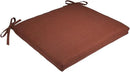 Comfort Classics Set of 4 19W x 17Dx 2H Spun Polyester Outdoor SEAT Cushion in Husk Texture Brick Inc. by GreenHaven Gardens