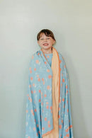 Copper Pearl Jumbo 3-Layer Baby Blanket: Soft Baby Quilts for Boys and Girls | Breathable, Cozy, Toddler Blanket | Baby Quilt for Newborns | 46x46 Premium Polyester/Rayon | Clementine by CozyNest Decor