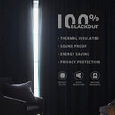 Joydeco Faux Linen Blackout Curtains for Bedroom,Light Grey Blackout Curtains 96 inches Long,100% Blackout Sound Proof Thermal Insulated Window Drapes Luxury Decor（W52xL96 Inch,Light Grey） by TinyTreasures Baby Boutique