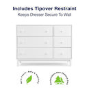 GAP babyGap Legacy 6 Drawer Dresser with Interlocking Drawers - Greenguard Gold Certified, Bianca White by TinyTreasures Baby Boutique