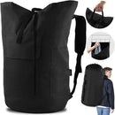 Laundry Bag Backpack, 125L, Extra Large with Shoulder Straps, Adjustable & Extendable Design, Hamper 3 Pockets for Laundromat, College, Travel, Camping by TinyTreasures Baby Boutique