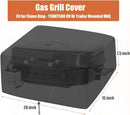 Gas Grills Cover for Flame King - YSNHT500 RV Or Trailer Mounted BBQ, Portable Motorhome Gas Grill Covers, Waterproof Outdoor Natural Gas Grills Cover-15 D x 20" W x 7.5" H by GreenHaven Gardens