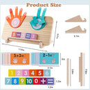 Educational Learning Number Toy for Toddler, Math Manipulatives Number Counting Blocks, Finger Counting Math Toys, Homeschool Supplies for Teaching Early Education Toys, Montessori Toy for Toddler by TinyTreasures Baby Boutique