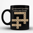Trending Custom Grandparents & Grandkids Forever Linked Together Crossword Puzzle Personalized Mug, Gift For Large Family, Parent, Grandparents, Siblings, Brothers, Sisters on Birthday Christmas by TinyTreasures Baby Boutique