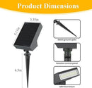 Solar Landscape Lights Outdoor, 3000K Dimmable Solar Pathway Lights, 500LM Solars Spot Light IP65 Waterproof for Walkway Lawn Yard, 2pcs by CozyNest Decor