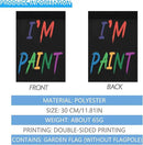 I like To Fingers Paint I'm Paint For Couple Valentines Garden Flags 12x18 Double Sided Funny Banner for All Season by GreenHaven Gardens