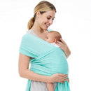 Momcozy Baby Wrap Carrier, Ergonomic Infant Slings for Newborn to Toddler 8-35 lbs, Adjustable Baby Wrap for Adult Fits Sizes XXS-XXL, Easy to Wear Baby Carriers, Lake Blue by TinyTreasures Baby Boutique