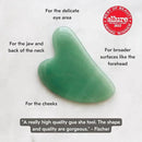Mount Lai Jade Gua Sha Facial Tools, Jade Roller and Gua Sha Facial Tools Set, Guasha Tool for Face to Relieve Muscle Tension and Reduce Puffiness, Anti Aging Skin Care Sets for Women by CozyNest Decor