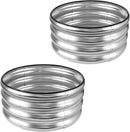 JERIA Raised Garden Bed,Galvanized Raised 2 PCS 2×2×1ft Planter Boxes Outdoor with Easy Assembly, Round Garden Bed for Vegetables, Fruits, Flowers by GreenHaven Gardens