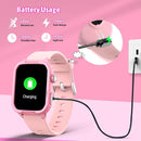 Smart Watch for Kids No Phone Needed, Tempered Glass Fitness Tracker Boy Teens with 19 Sport Modes, Pedometer, Sleep Monitor, Kids Watch Birthday Gifts Toy Gift for Girls Boys 6-16 (Pink) by TinyTreasures Baby Boutique