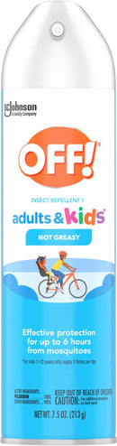 OFF! Insect Repellent Aerosol for Adults & Kids, Fragrance-Free Bug Spray for Everyday Protection from Mosquitoes and Ticks, 7.5 Oz by TinyTreasures Baby Boutique