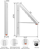 Dr.DJ Clothes Drying Rack Wall Mounted, Retractable & Foldable Clothes Hanger for Laundry Room Organization and Storage, Clothes Hanger Rack for Dorm, Closet, Balcony, Laundry Room(1P, Metal, White) by CozyNest Decor