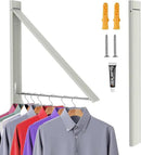 Retractable Clothes Drying Rack,Space Saver Wall Mounted Folding Hanger for Laundry Room, Closet Storage Organization, Easy Installation Aluminium Dryer 1pcs by CozyNest Decor