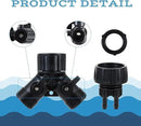 6pcs Garden Hose Adapters Kit, 2 Way Y Water Splitter Connector with 3/4'' Faucet Convert to 1/4'' Drip Irrigation Tubing Adapters, Garden Outdoor Watering Hose Connectors Set by GreenHaven Gardens