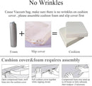 Patio Chair Cushions Non Slip Bottom Chair Pad with Ties Waterproof Square Outdoor Seat Cushion Replacement for Garden Swing Furniture Set of 2 20 x 20 Inch, Beige by GreenHaven Gardens